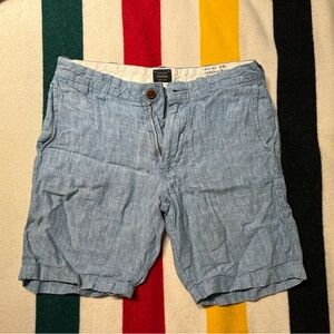 J. Crew Light Blue Linen Men's Shorts
